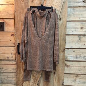 SHEIN 3 piece lounge set V Neck